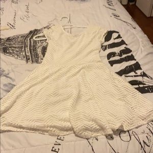 A white skater dress from Aeropostale it worn once